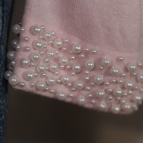 Mercer Street Studio 2 Pc. Pink Beaded Sweater - Picture 6 of 15